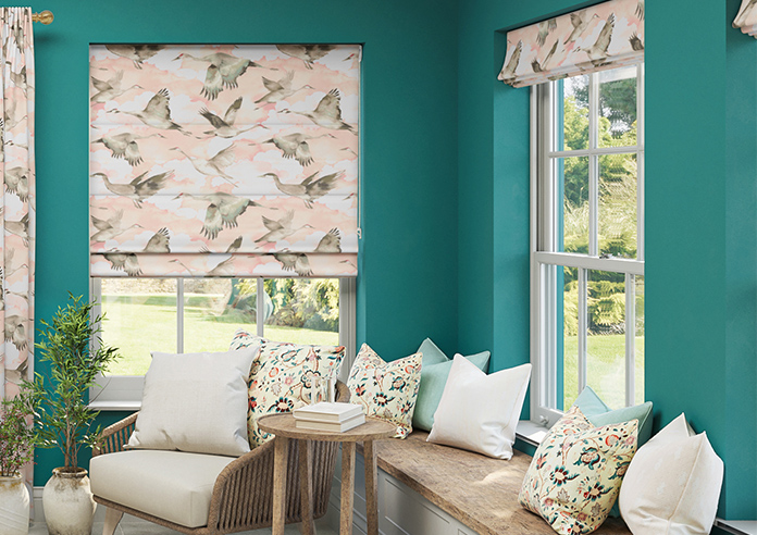 Flyway, Blush - Roman Blind - Image 3